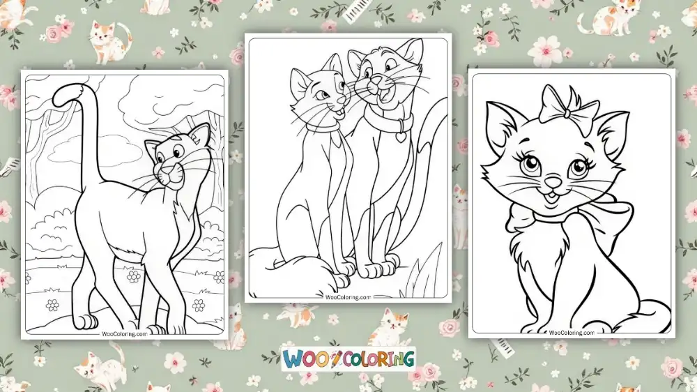 100+ Aristocats coloring pages (Free PDF To Print) | Woo Coloring